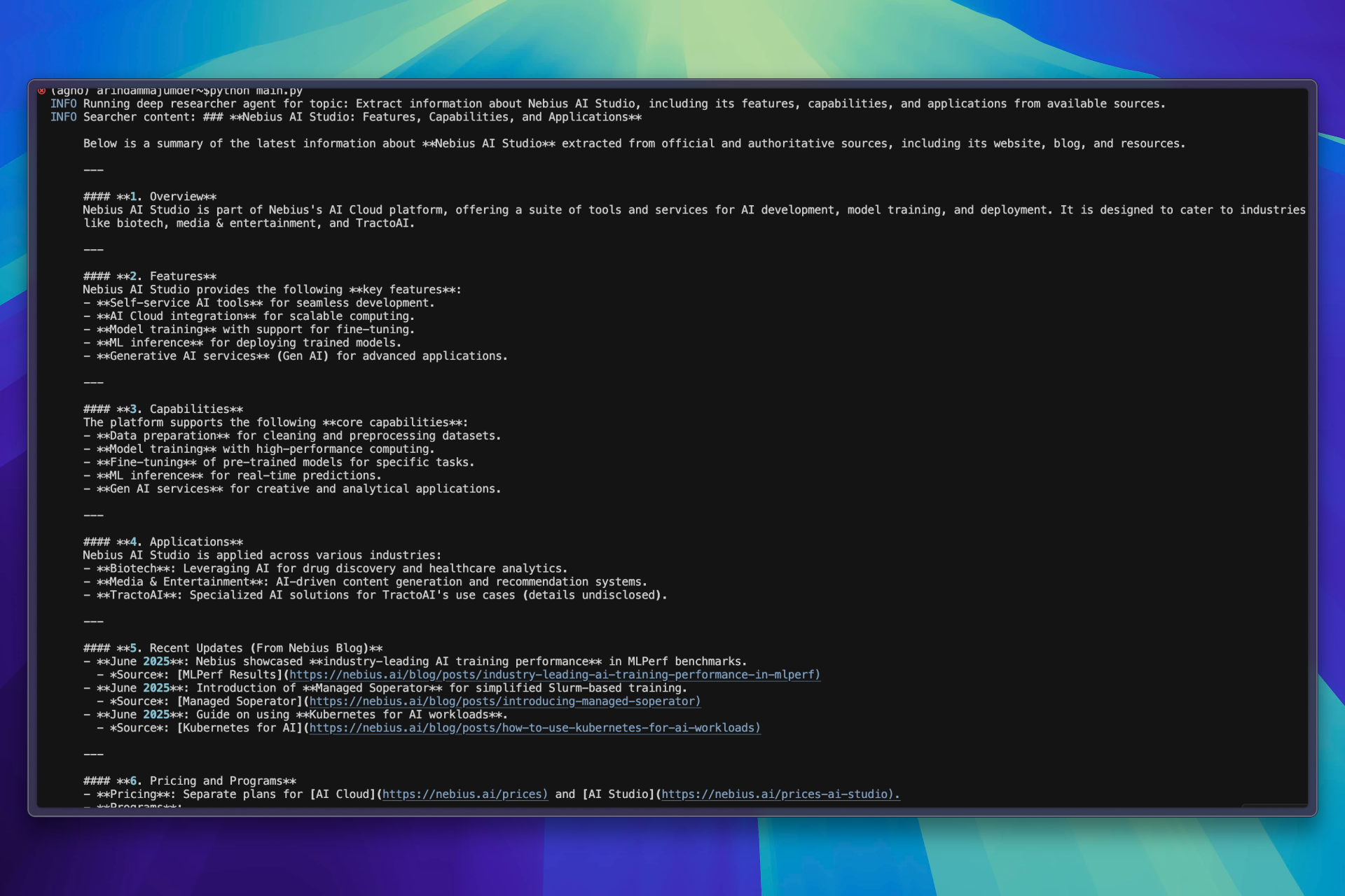 Terminal Demo