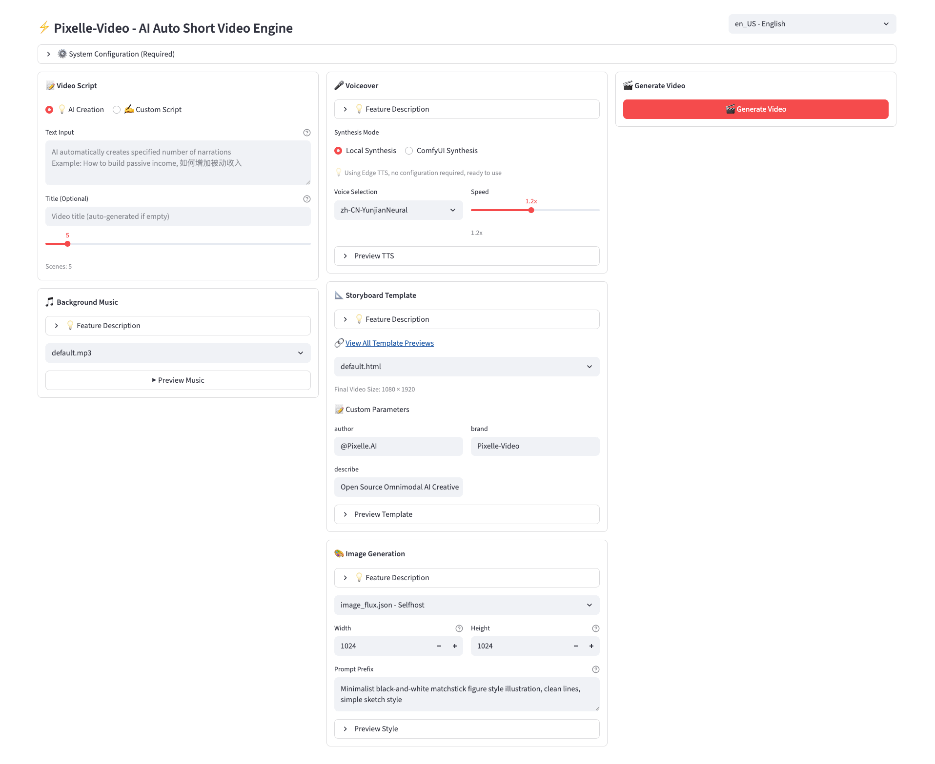 Web UI Interface
