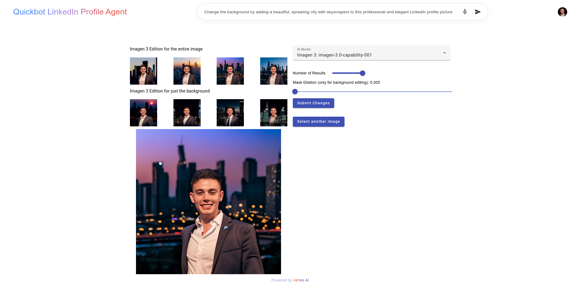 LinkedIn Profile Image Demo