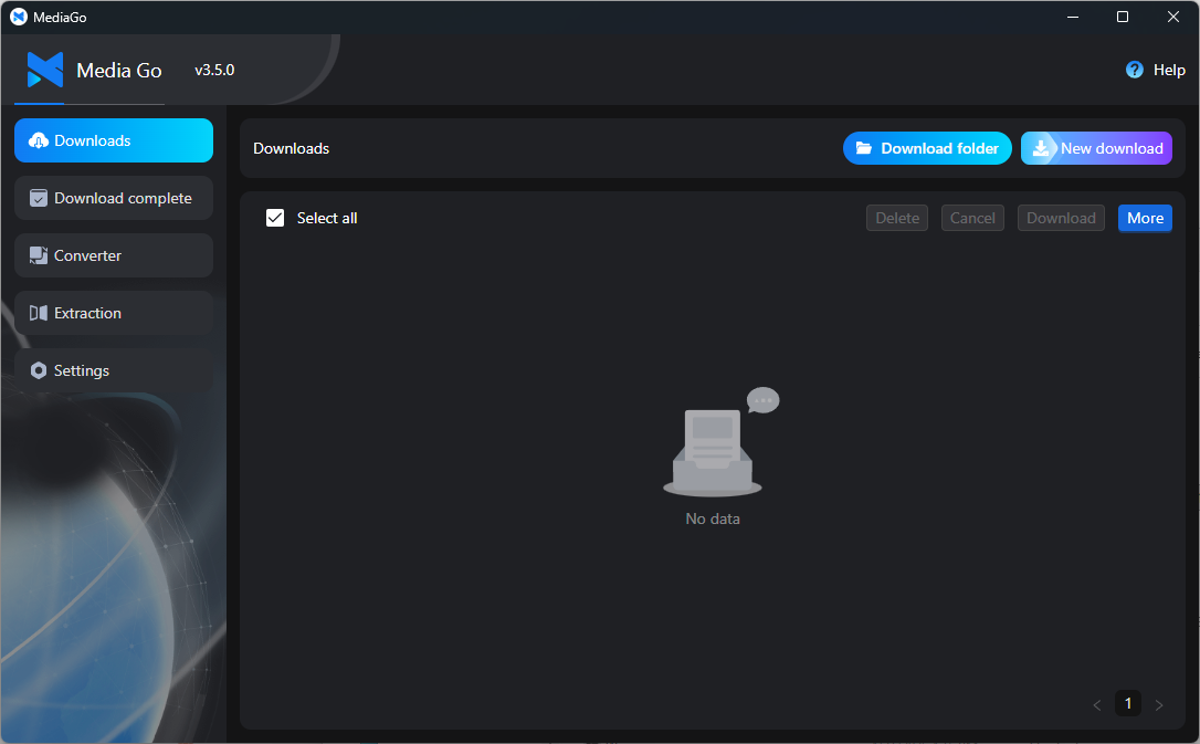 Home — dark mode