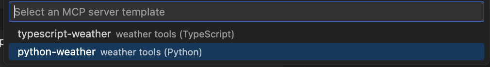 Python Template Selection
