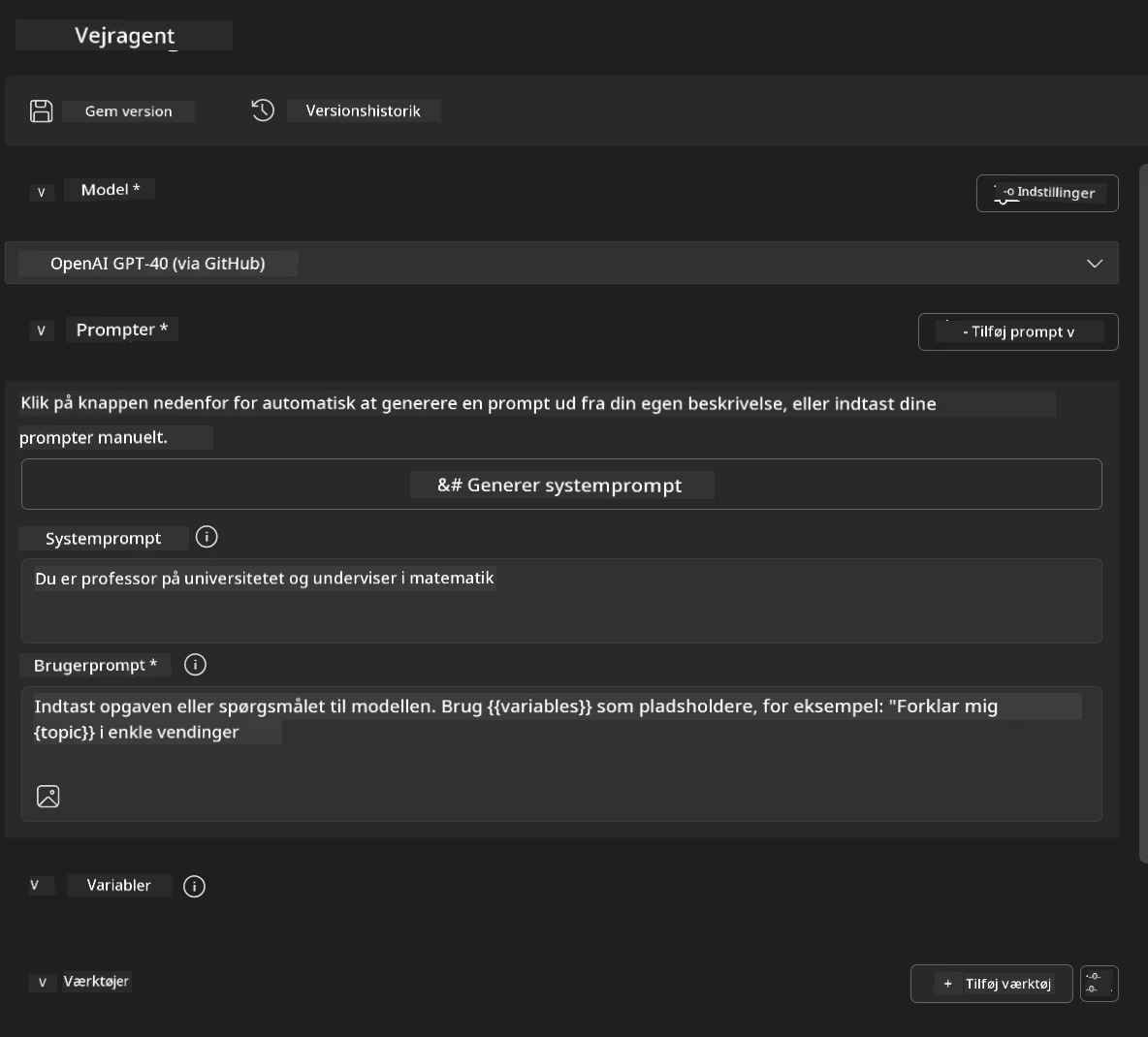 Agent Oprettelse