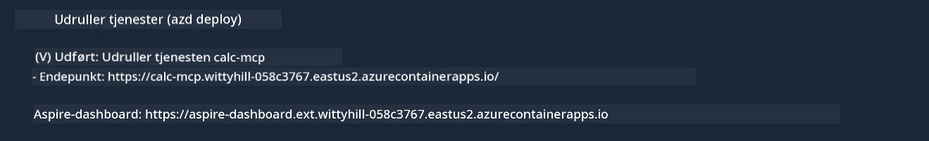 Azd deployment success