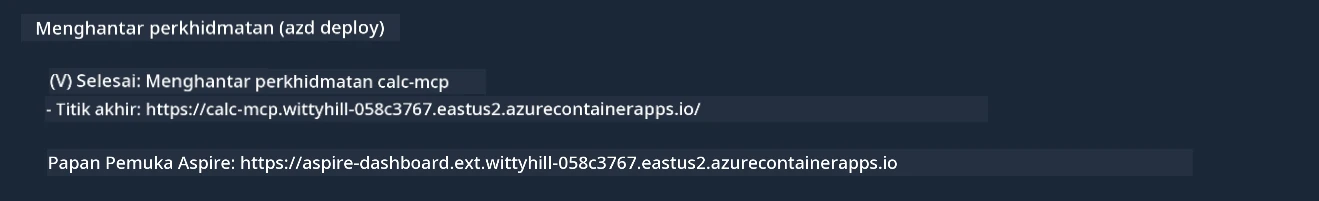 Azd deployment success