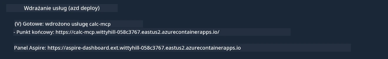 Azd deployment success