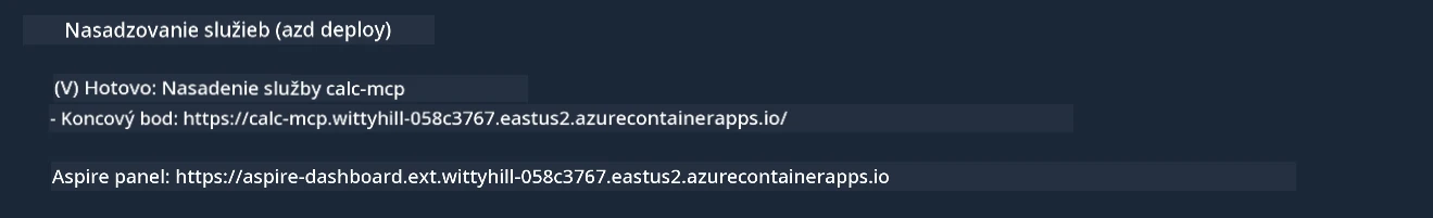 Azd deployment success