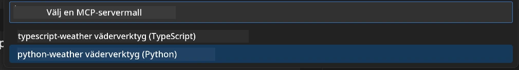 Python Template Selection