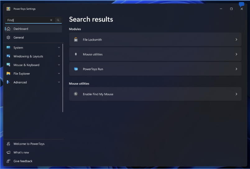 search result page