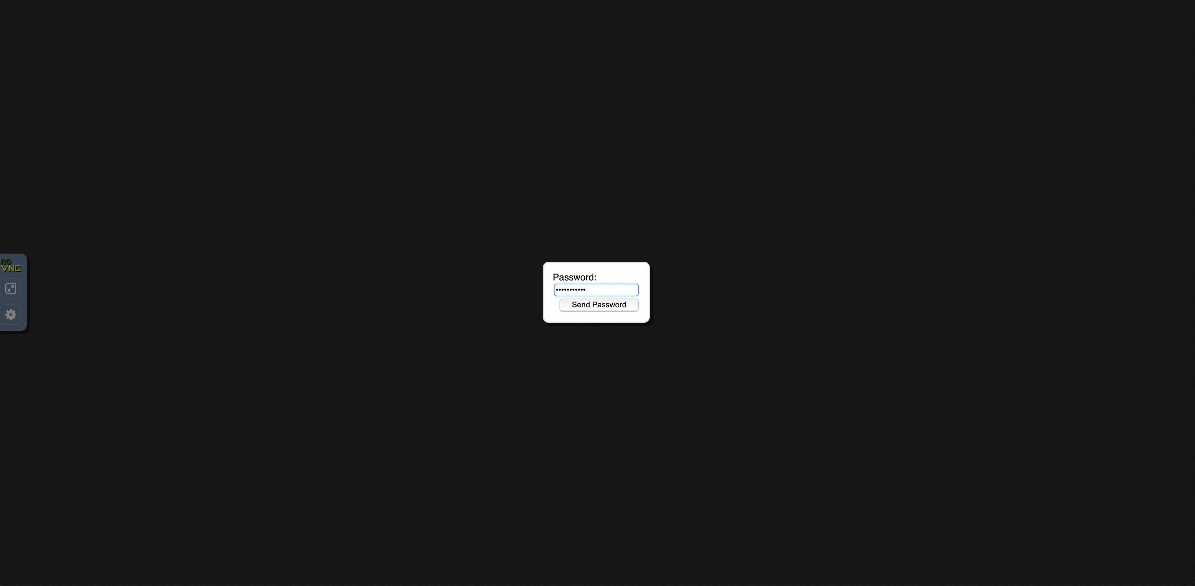 noVNC password