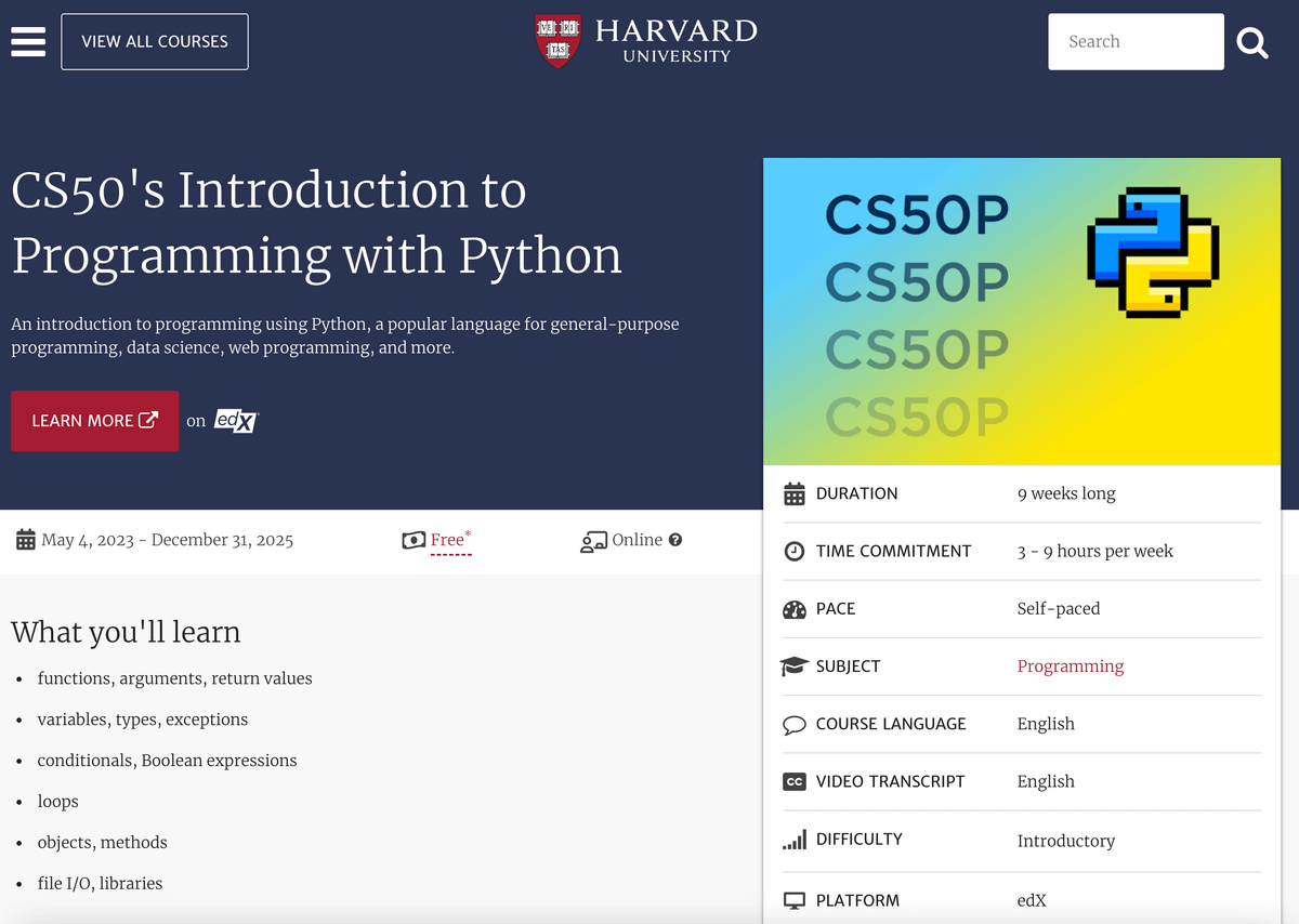 CS50 Python