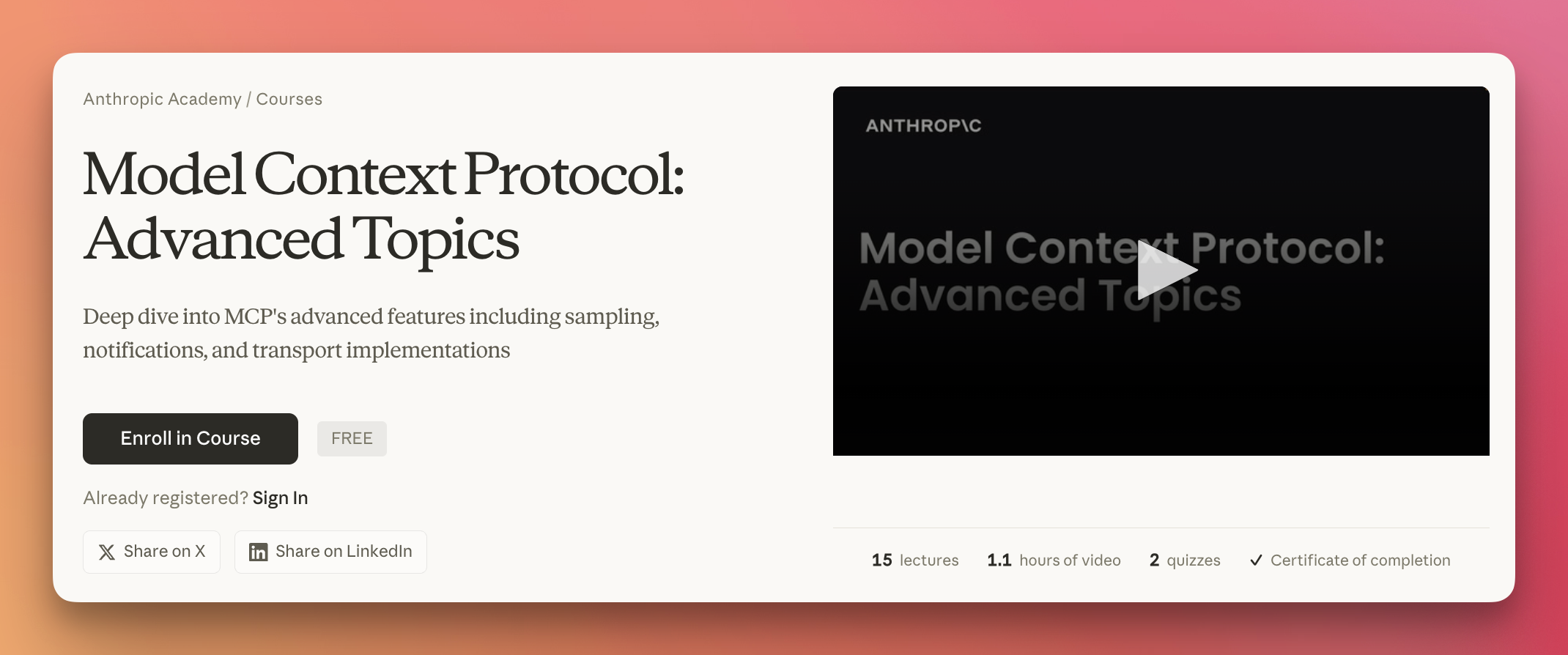 MCP Advanced