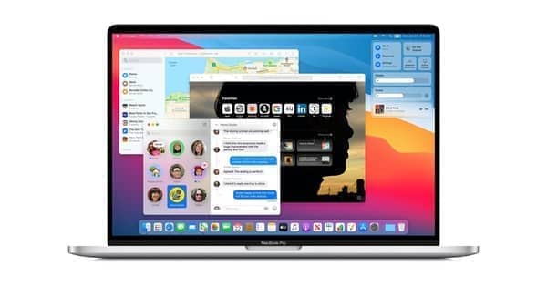 macOS 桌面操作系统界面