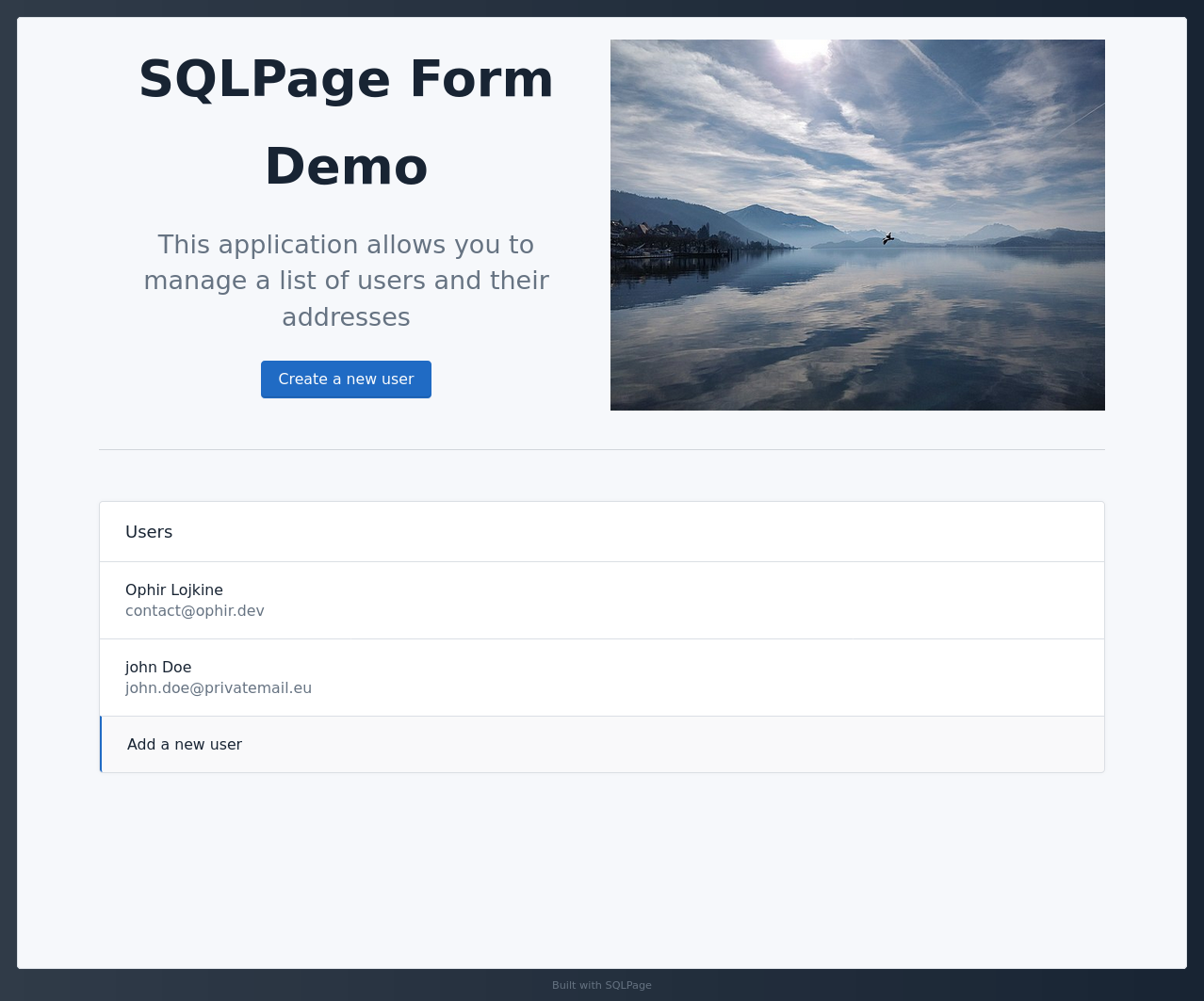 homepage