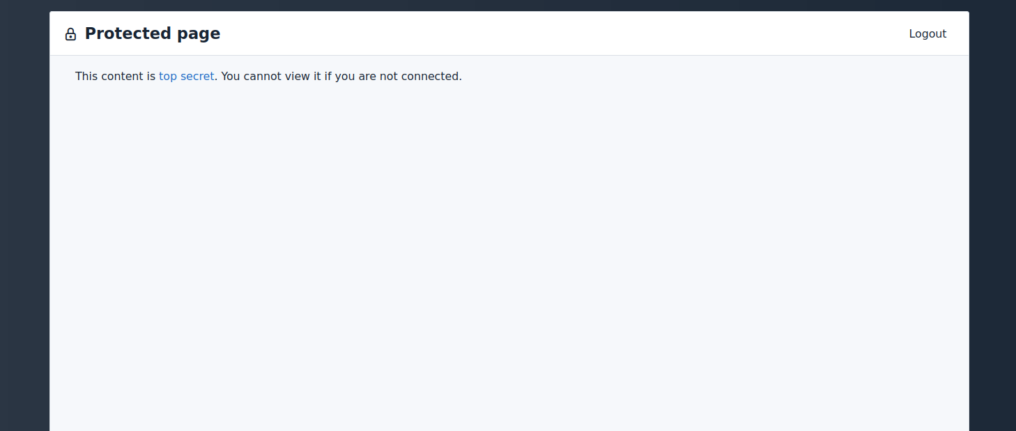 protected page