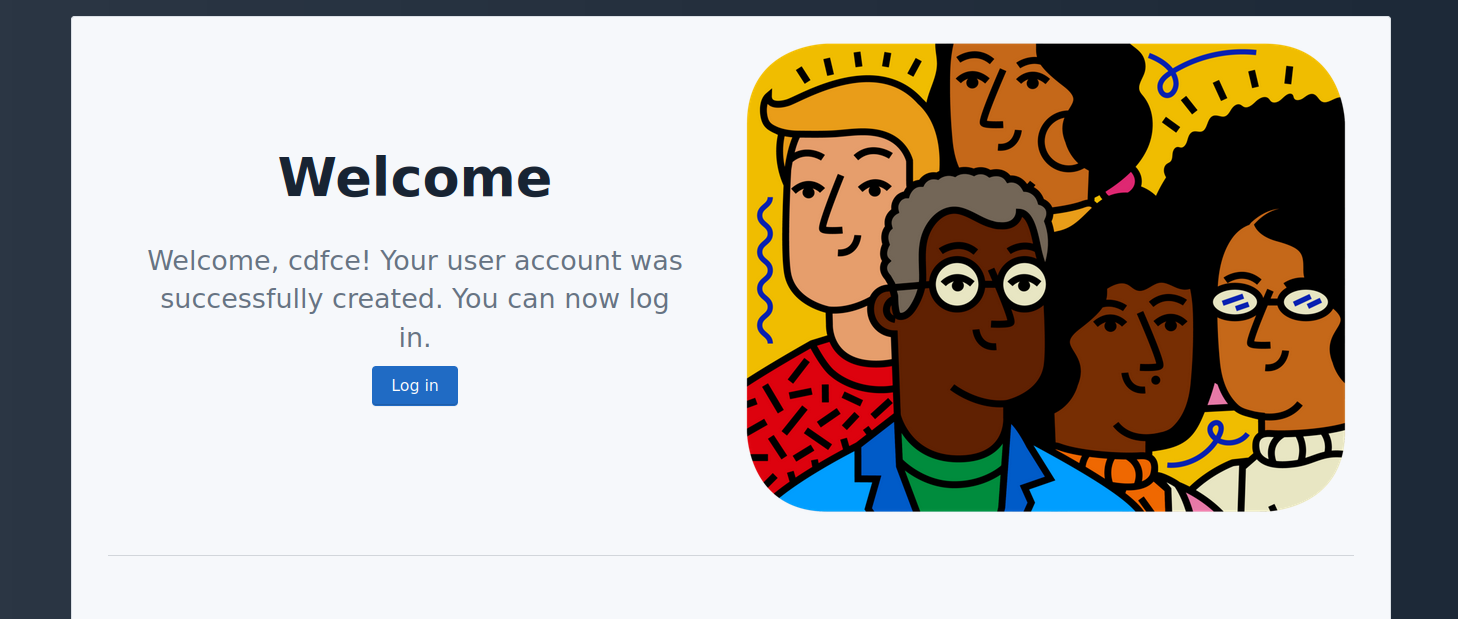 signup success