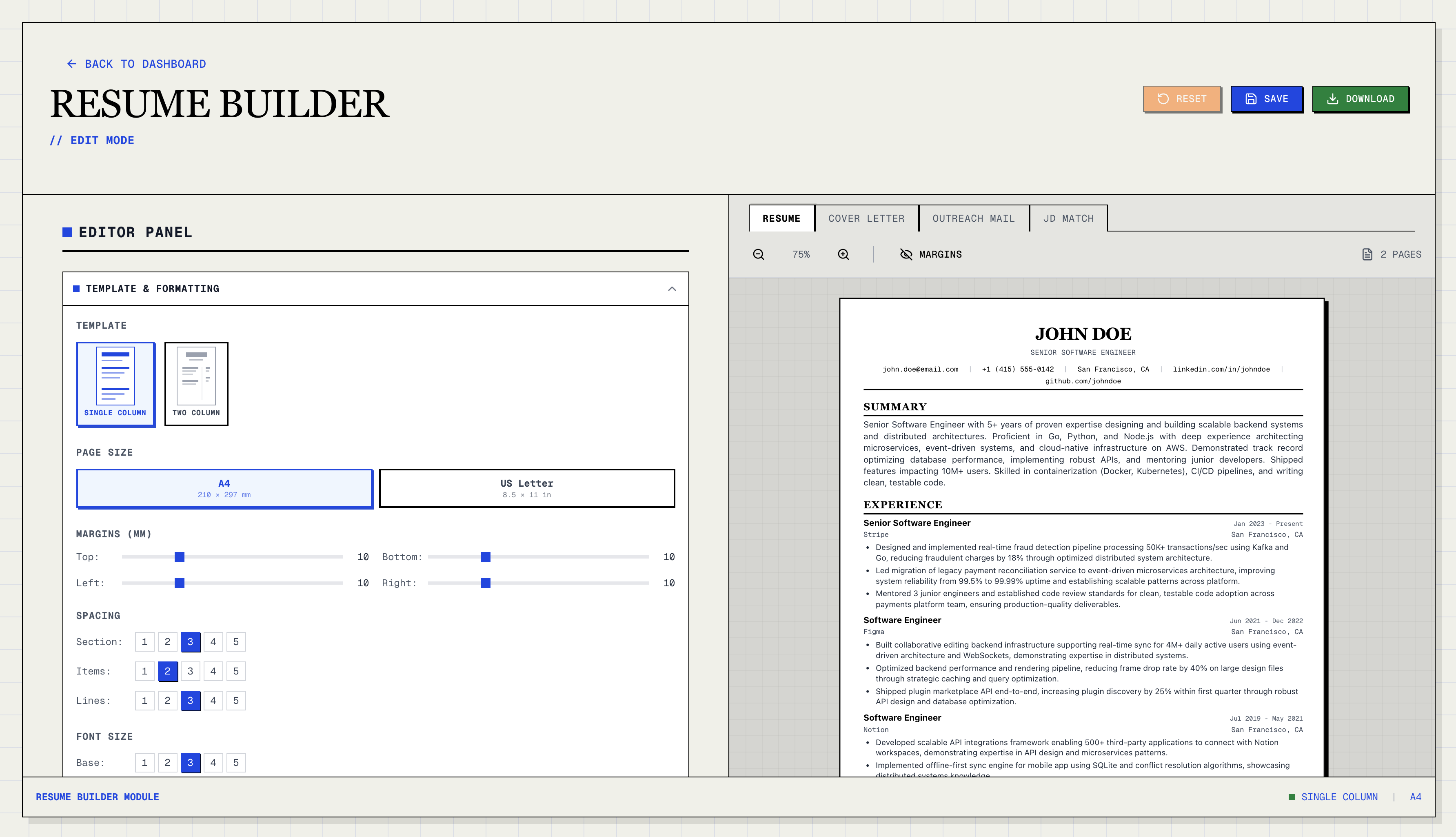 Resume Builder