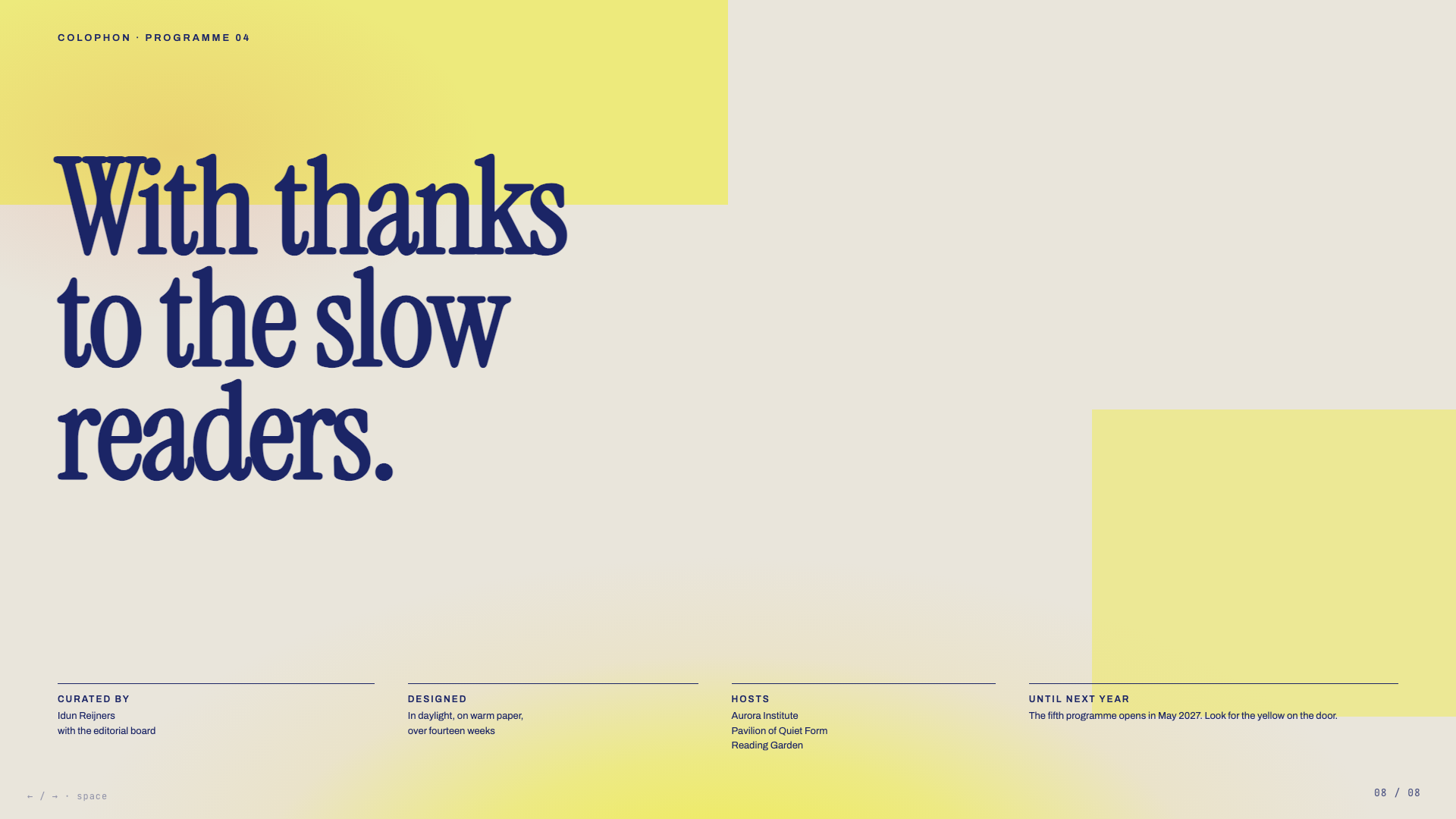 Biennale Yellow — 幻灯片 8